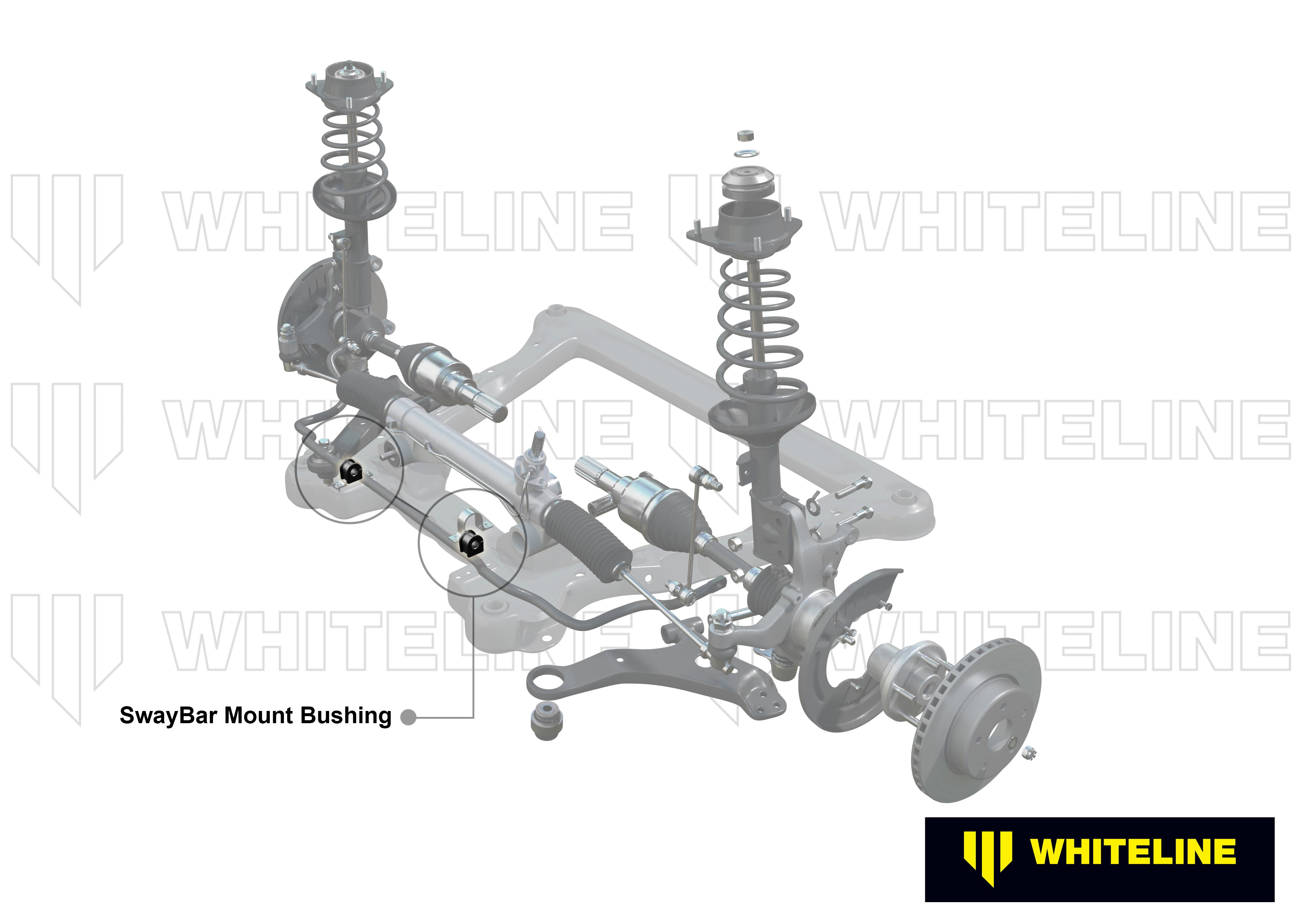 Set bucsi suport bara stabilizatoare 21mm Whiteline pentru Suzuki Swift - W33242