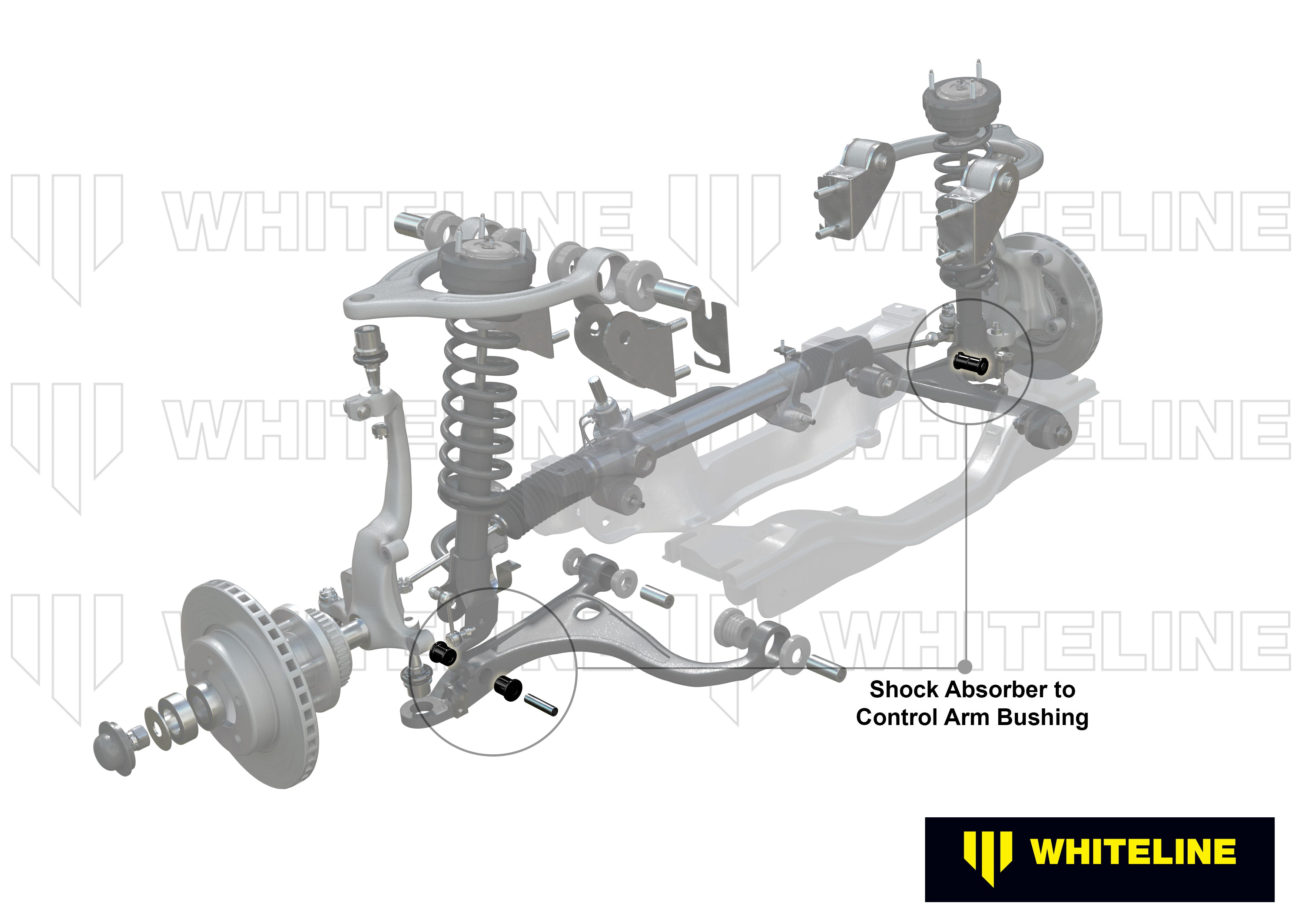 Shock absorber to set bucse brat suspensie Whiteline pentru Mazda Mx-5 - W33338