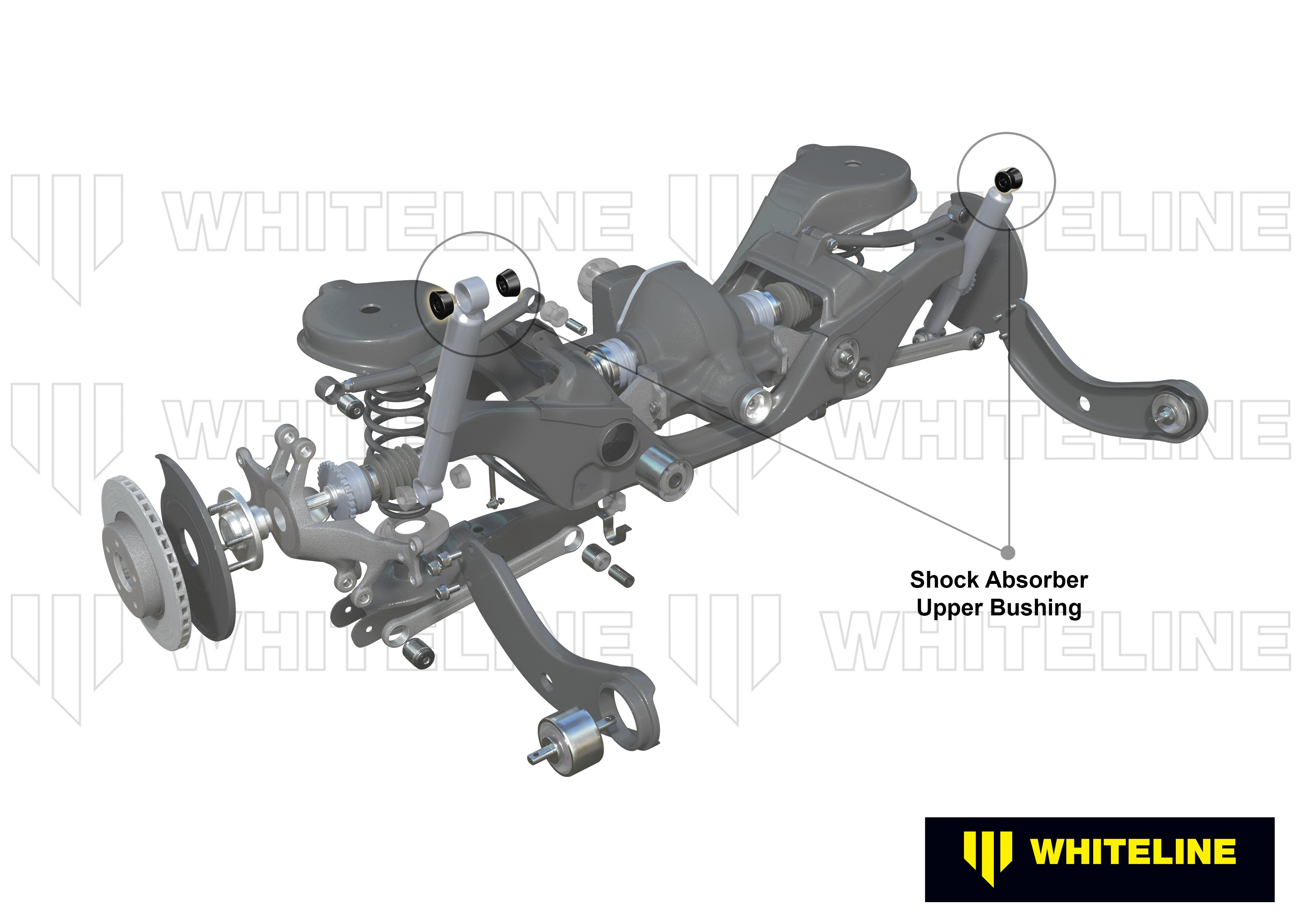 Set bucse superioare amortizor Whiteline pentru Ford Ltd - W33360