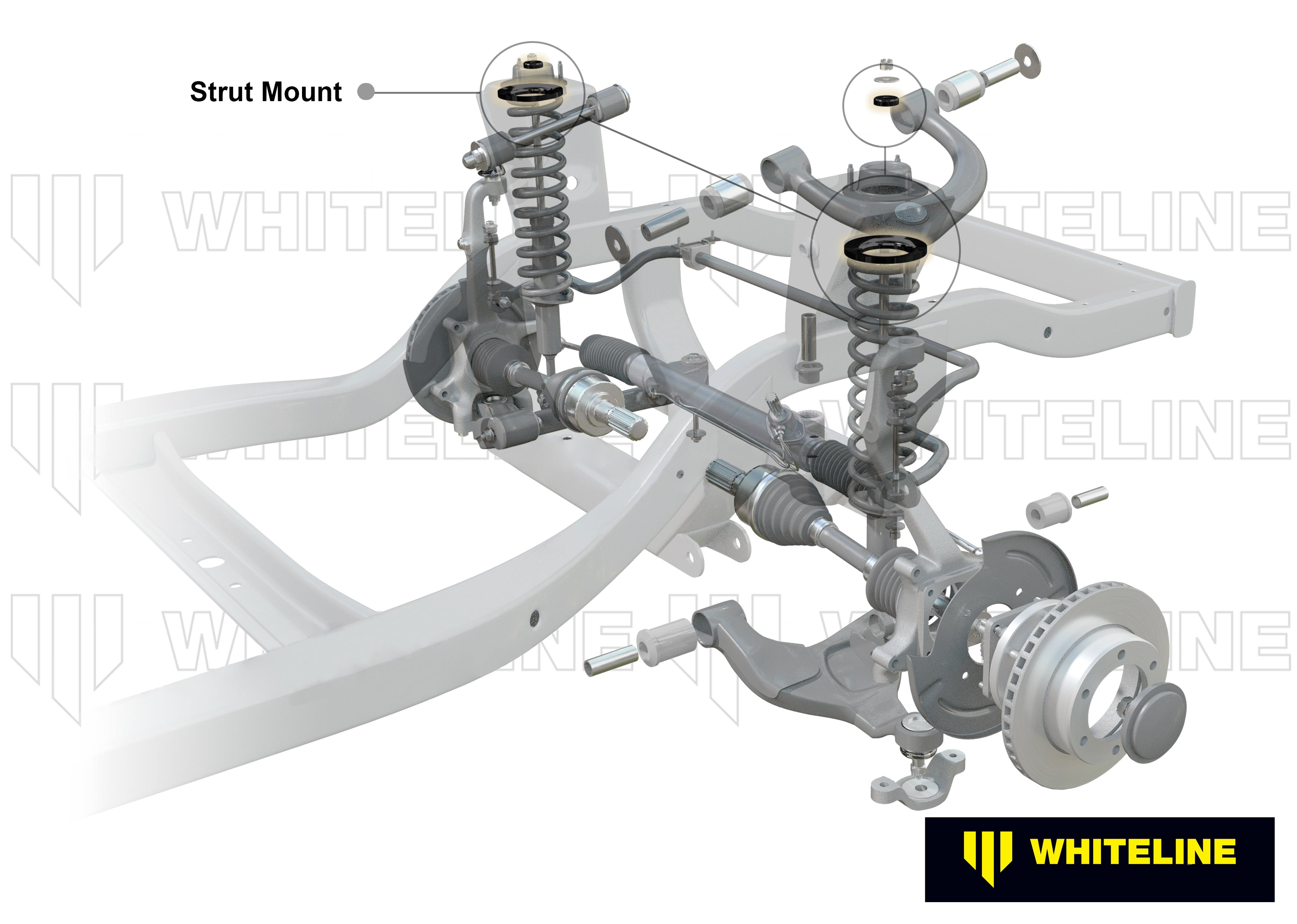 Flansa amortizor kit Whiteline pentru Toyota 4 Runner - W44117