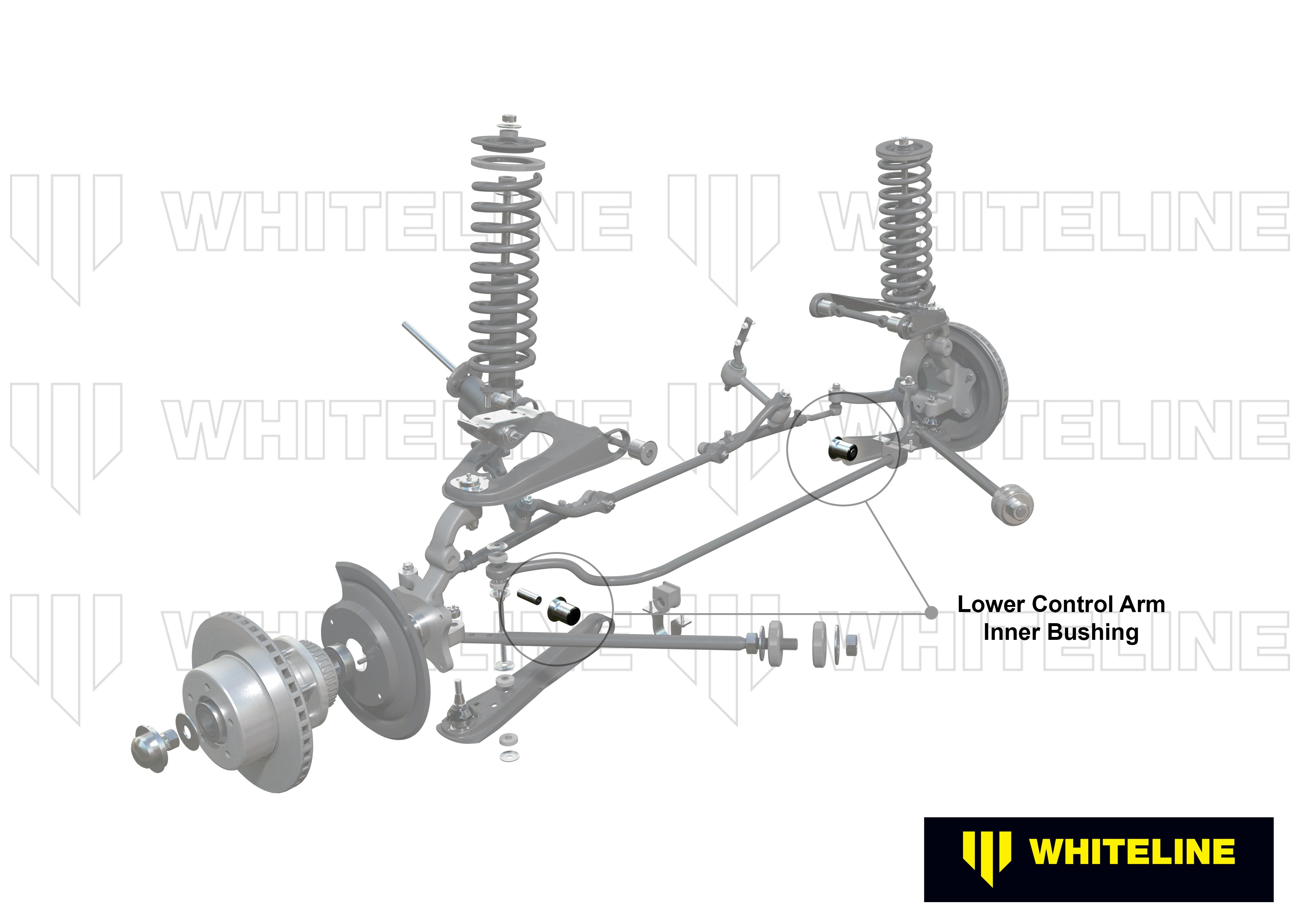 Set bucsi brat suspensie inferior interior Whiteline pentru Nissan Xfn - W51016