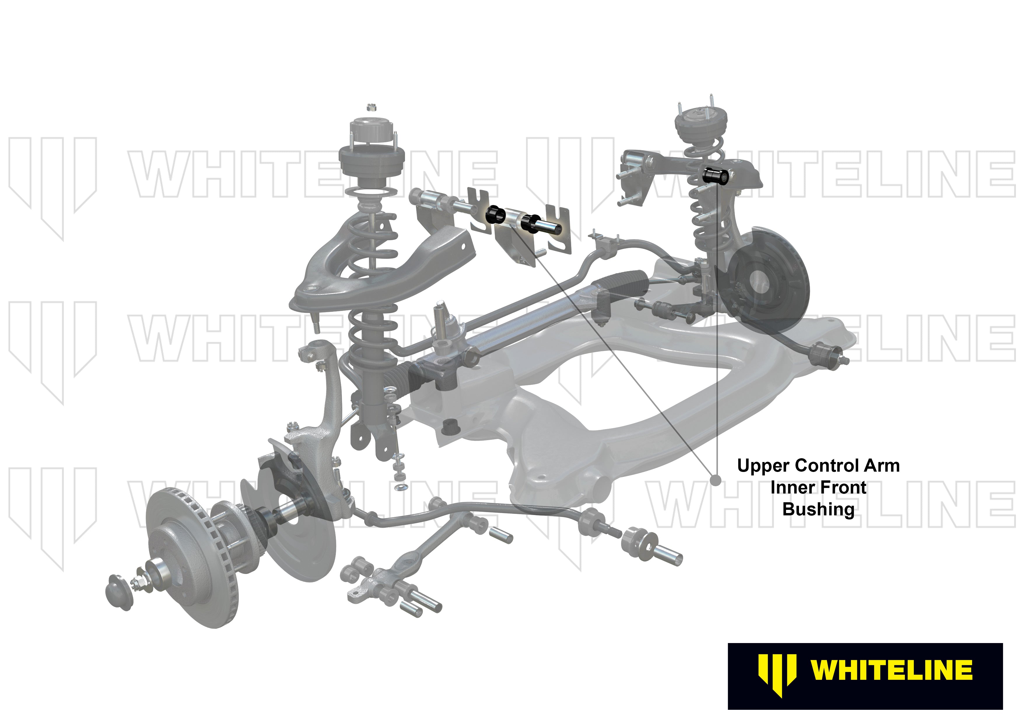 Brat suspensie superior inner front set bucse Whiteline pentru Toyota 4 Runner - W51690