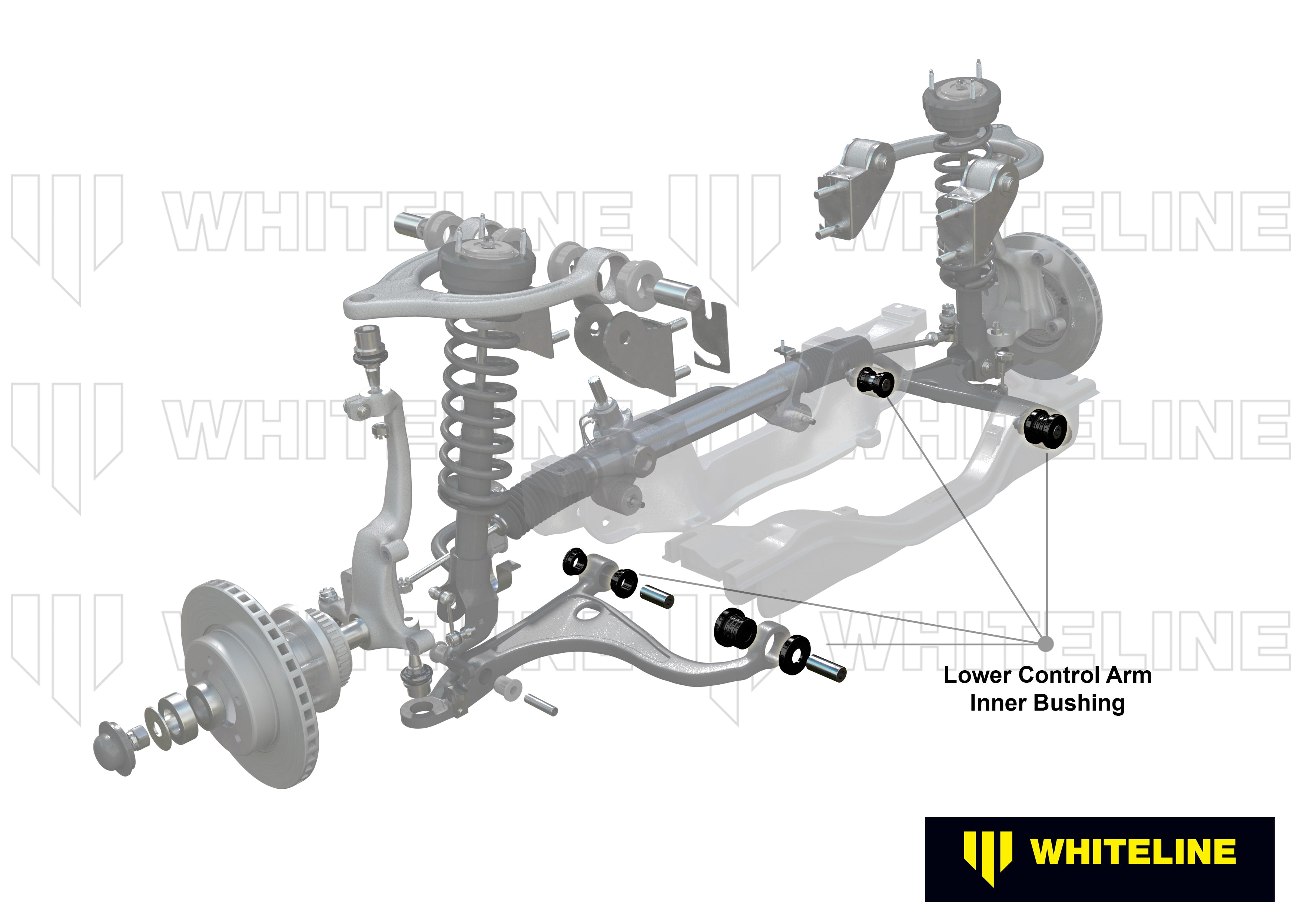 Set bucse brat suspensie inferior interior Whiteline pentru Toyota Supra - W52099