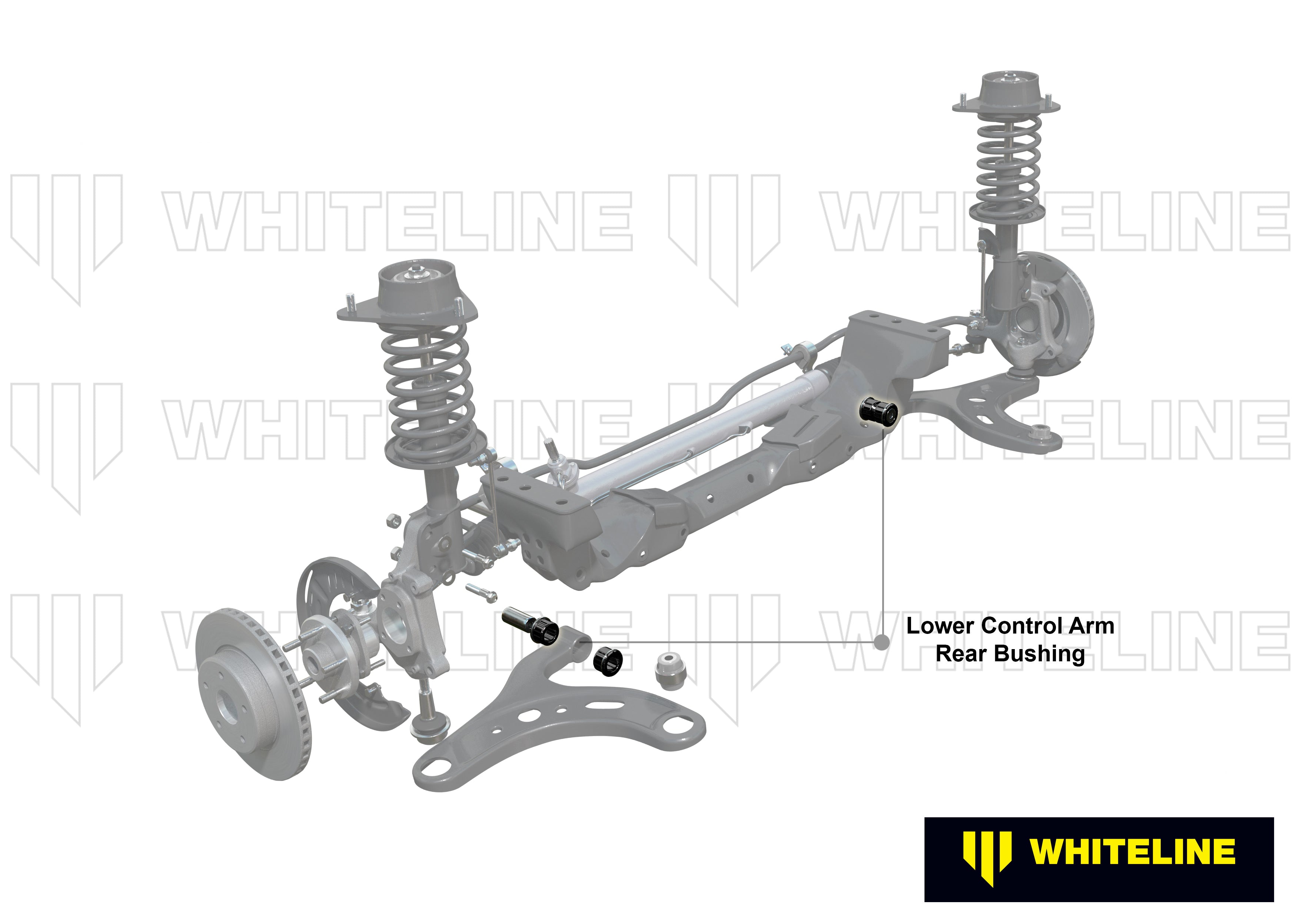 Set bucse brat suspensie inferior spate interior Whiteline pentru Honda Civic - W53412