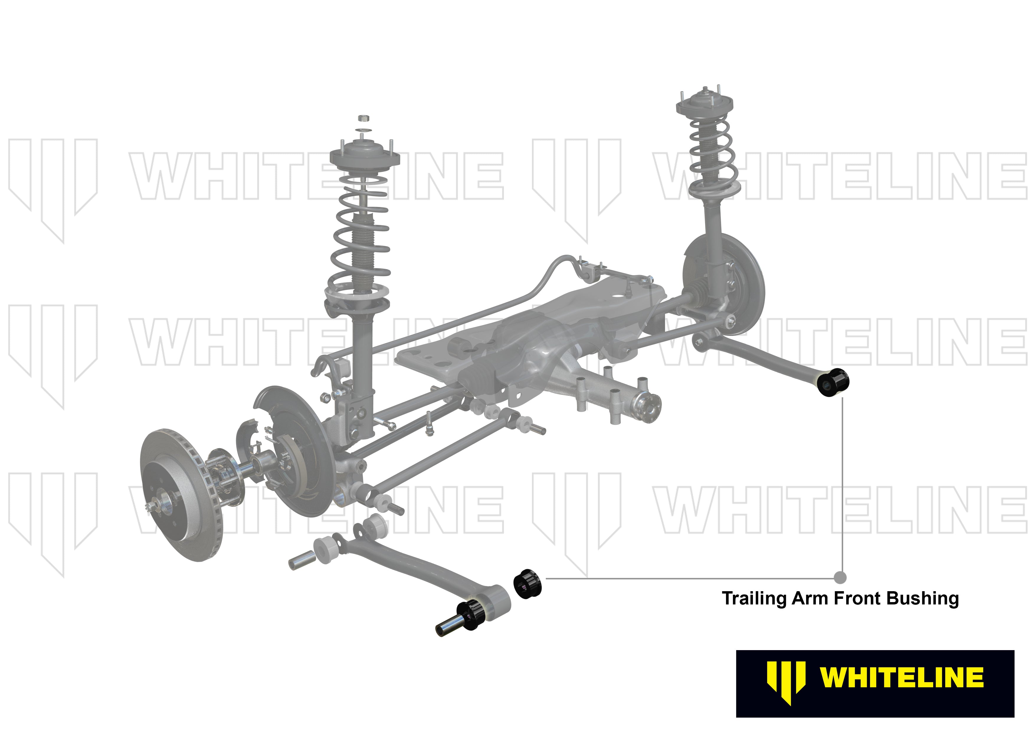 Set bucse brat longitudinal inferior fata Whiteline pentru Subaru Forester - W61381A