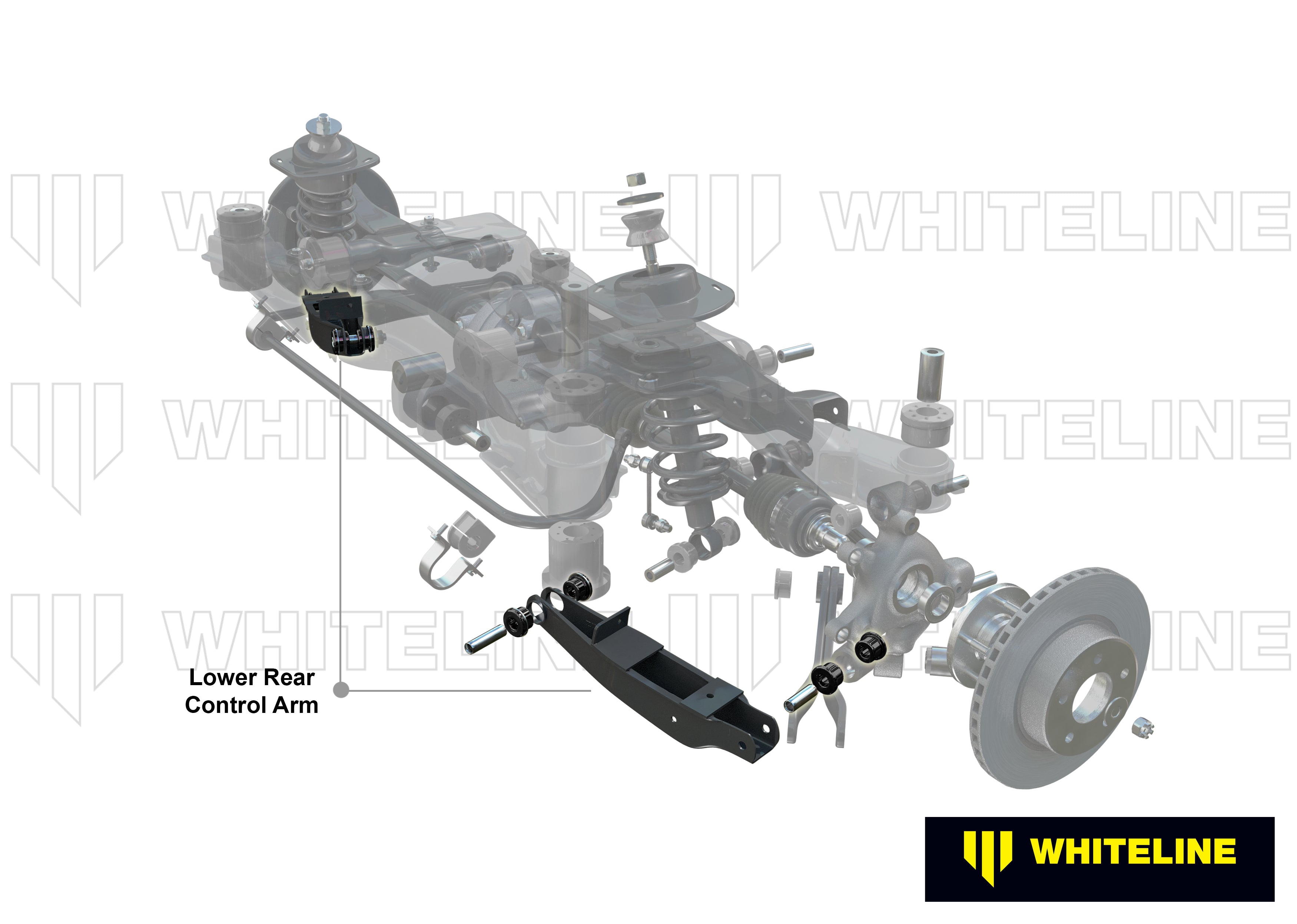 Brat suspensie inferior rear set bucse Whiteline pentru Land Rover Discovery - W63423