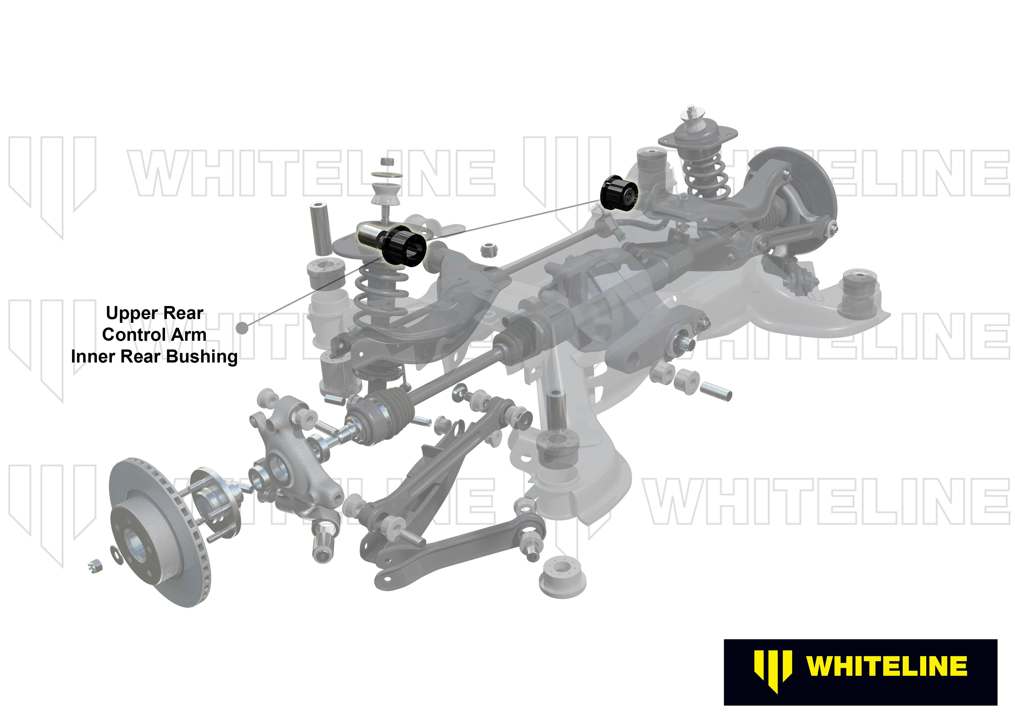 Brat suspensie superior rear set bucse Whiteline pentru Land Rover Discovery - W63425