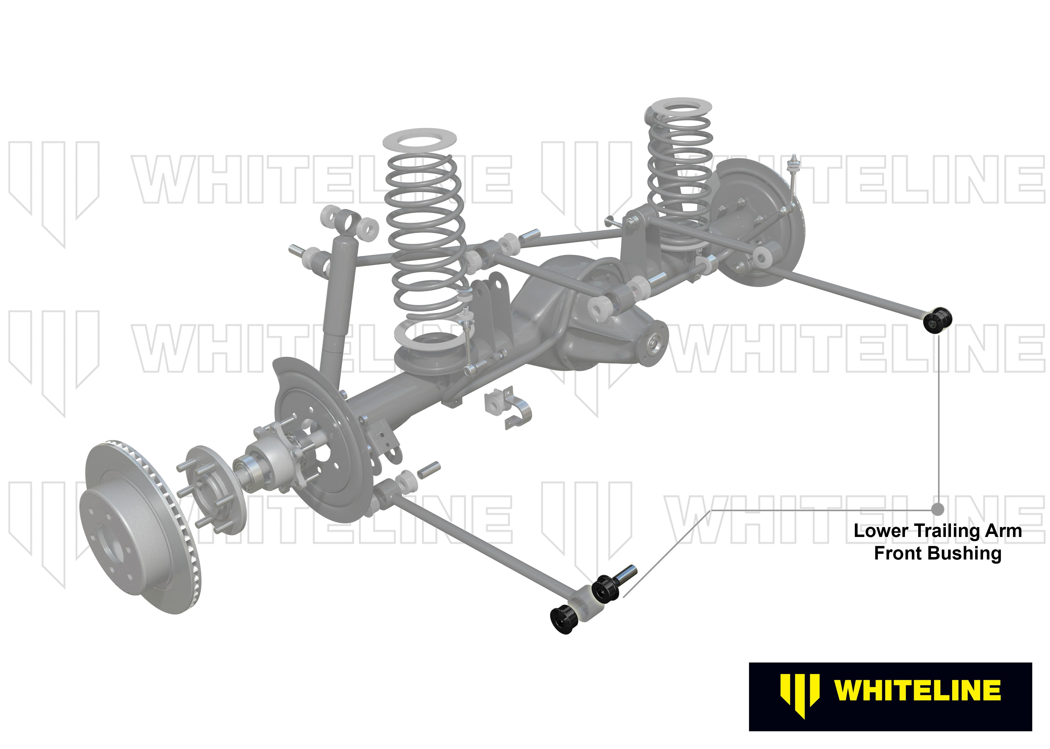 Set bucsi brat longitudinal inferior fata Whiteline pentru Jeep Grand Cherokee - W63431
