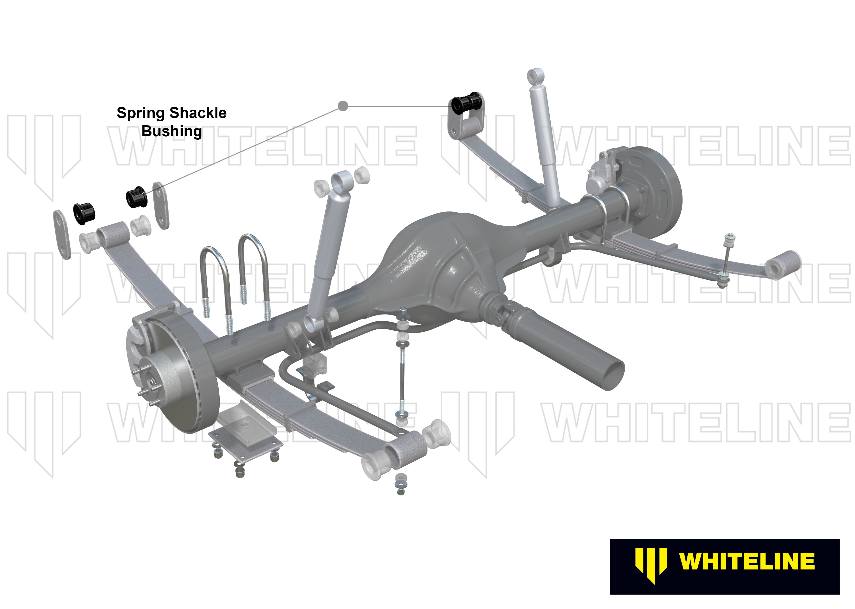 Set bucse cercei arc lamelar Whiteline pentru Ford Raider / Mazda B-Series - W71215