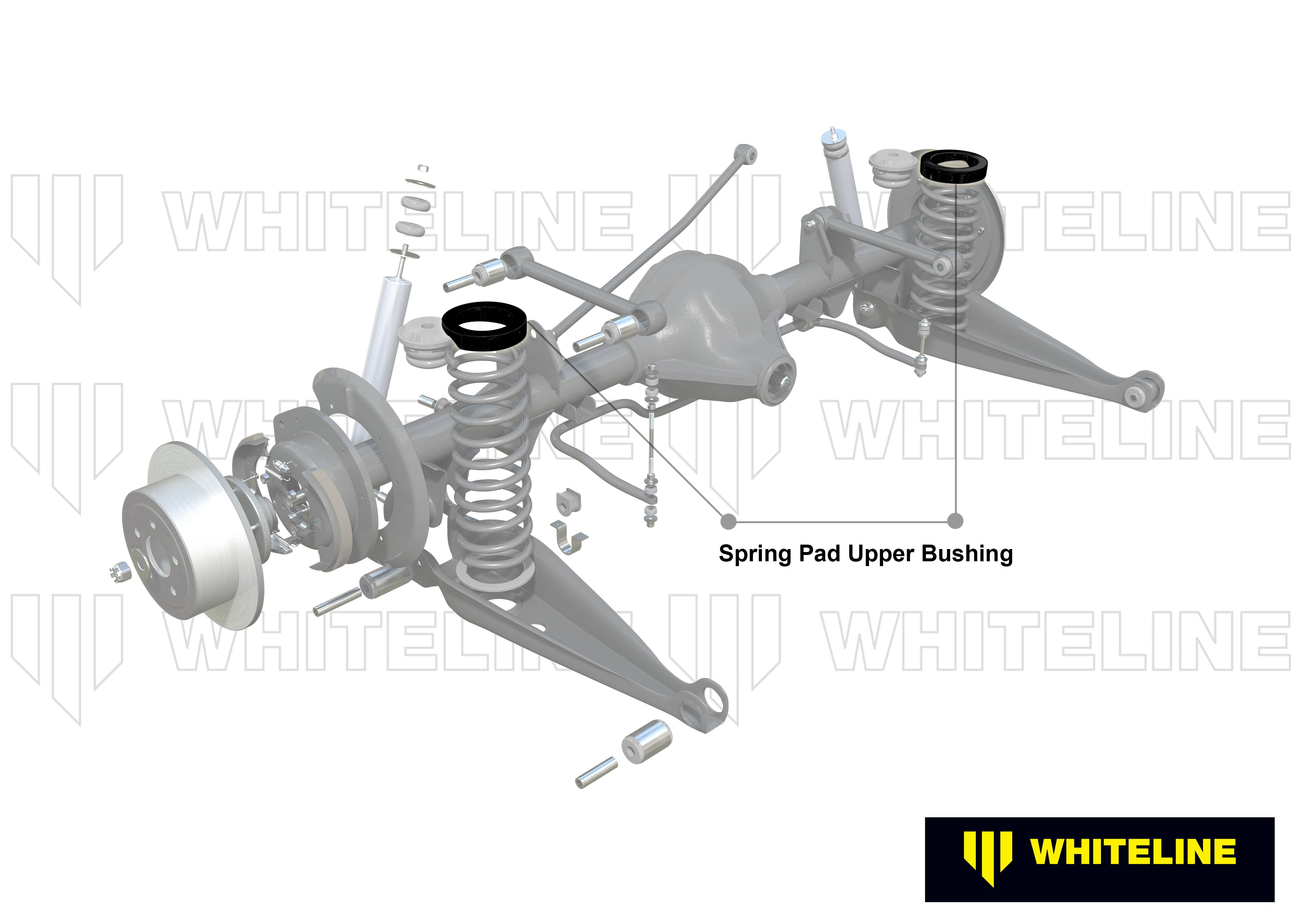 Set inele izolatoare arc suspensie (superioare) Whiteline pentru Universal Products Coil Spring Pad - Bushings - W71474