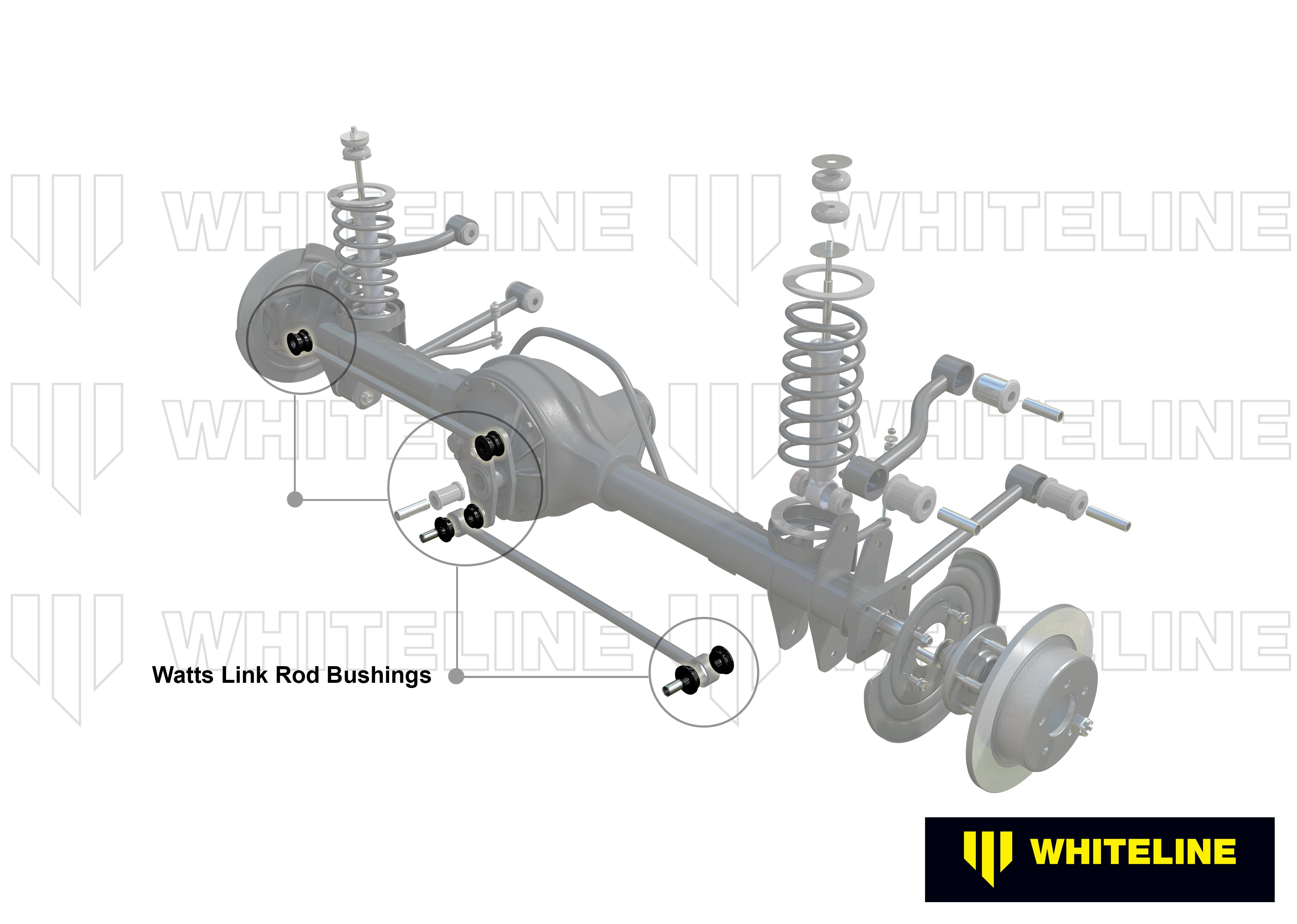 Watts link side rods set bucsi Whiteline pentru Ford Ltd - W81040