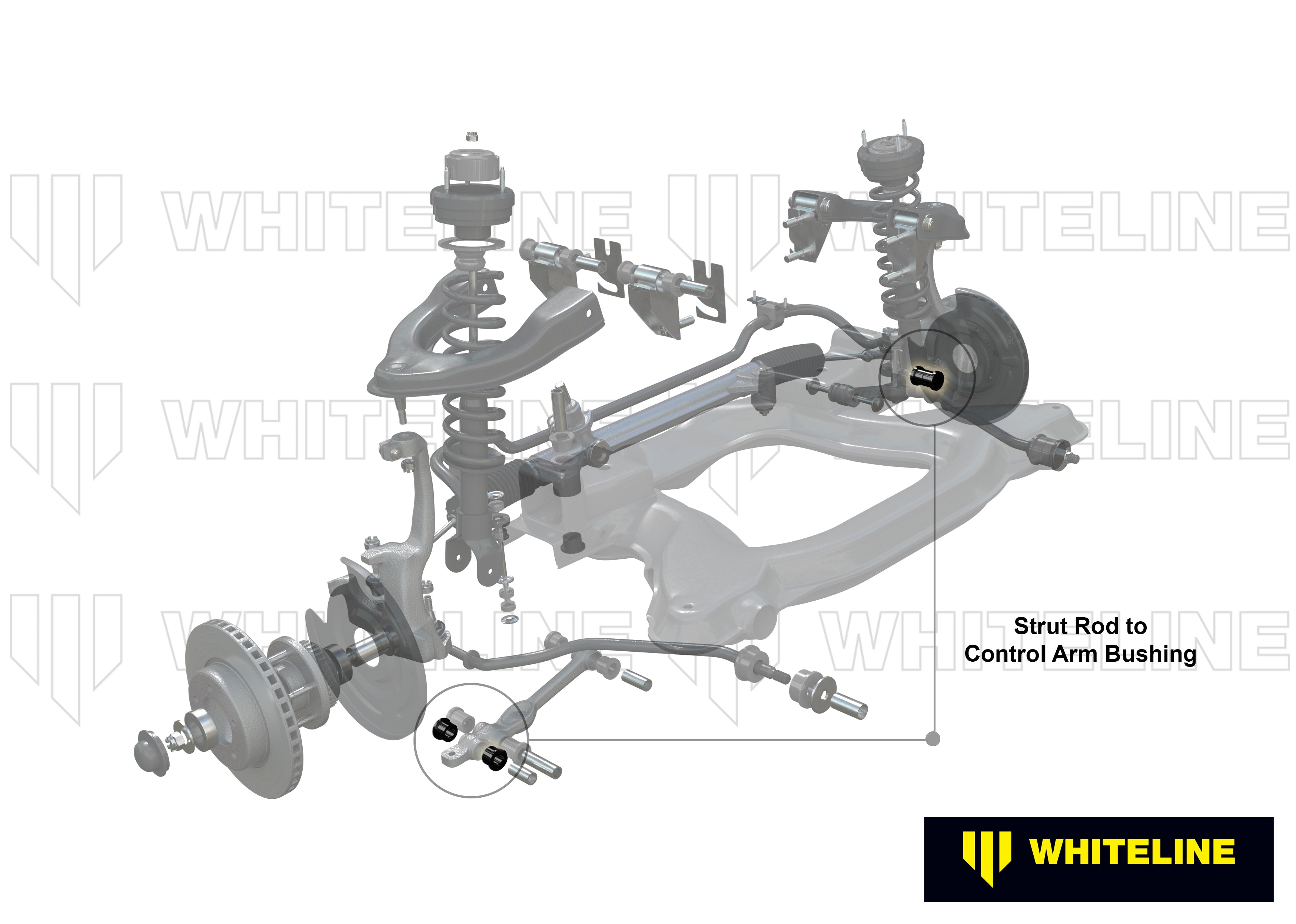 Brat tensor to set bucse brat suspensie Whiteline pentru Ford Ltd - W81195