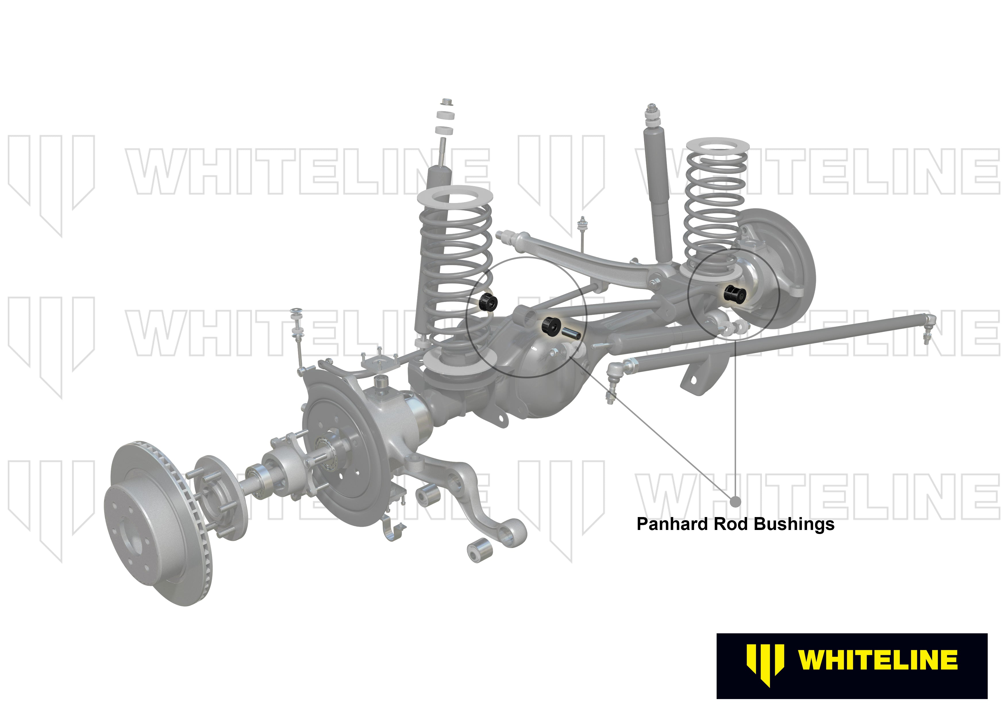 Set bucse bara panhard Whiteline pentru Mercedes-Benz X-Class / Nissan Navara - W81430HD