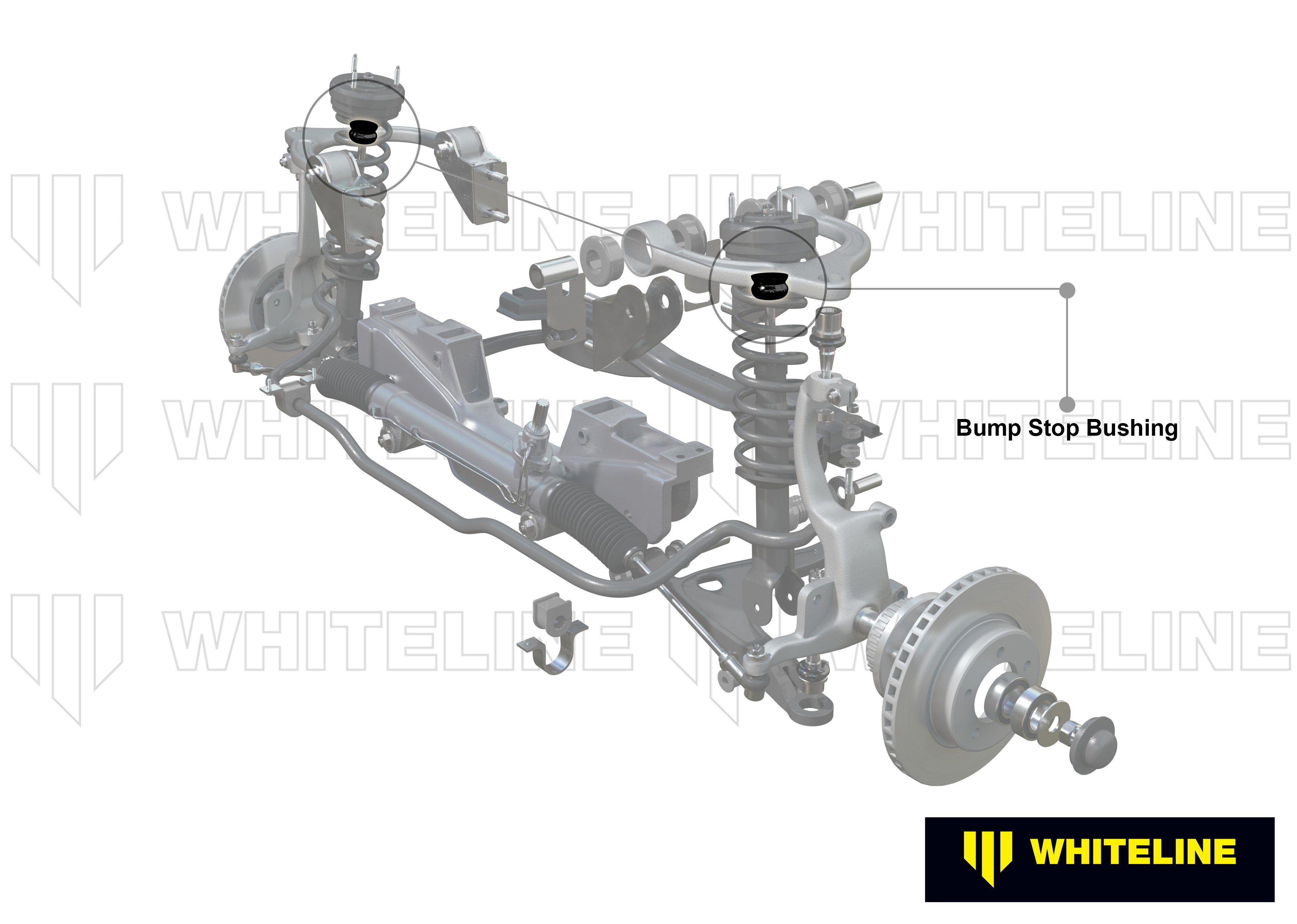 Set tampoane limitatoare suspensie (bump stop) Whiteline pentru Ford Ltd / Universal Products Bump Stop - Bushings - W92898