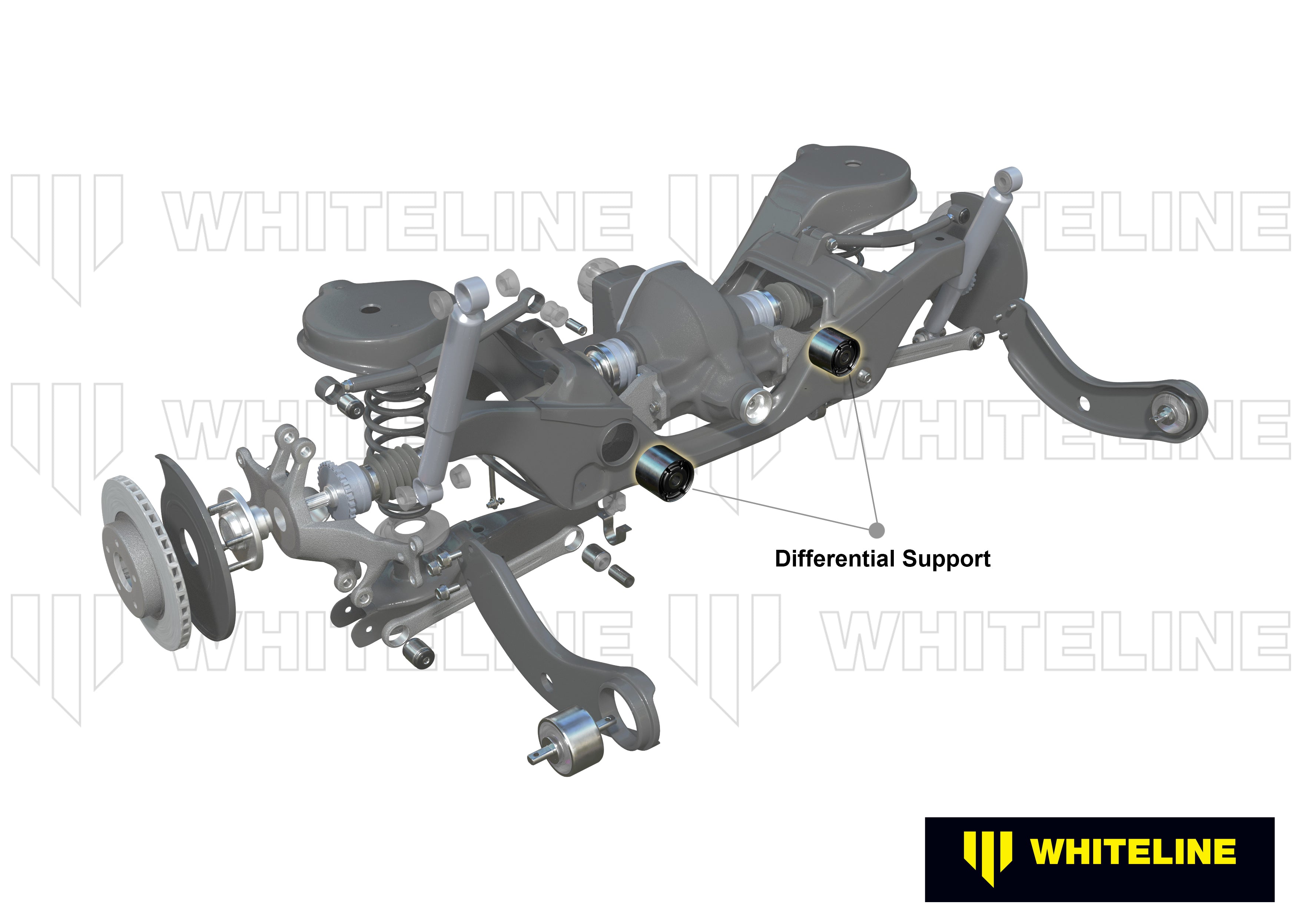Set bucsi suport diferential fata Whiteline pentru Ford Ltd - W93402
