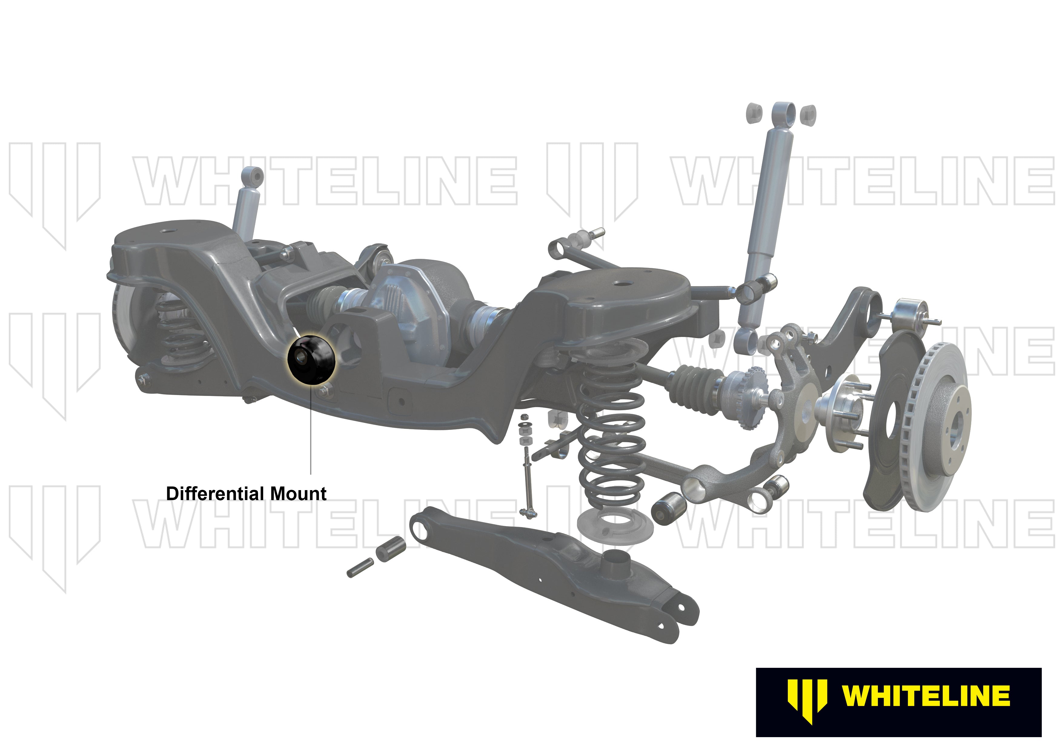 Set bucse suport diferential Whiteline pentru Mazda Cx-5 - W93441