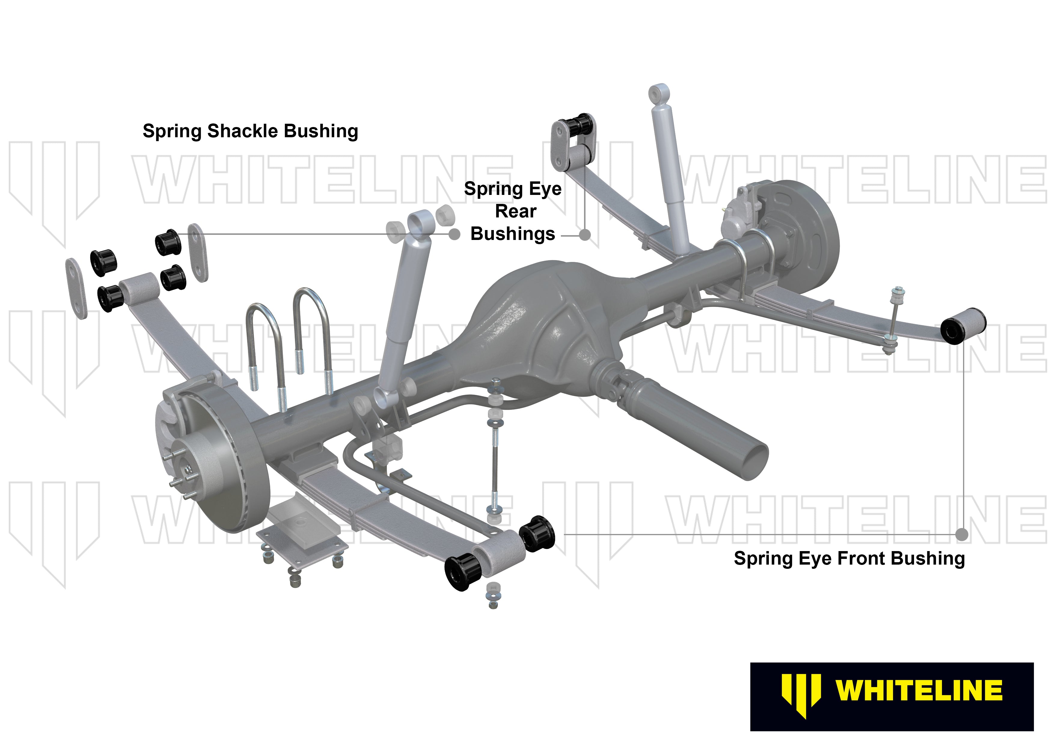 Set bucse arc lamelar Whiteline pentru Nissan Navara - WEK024