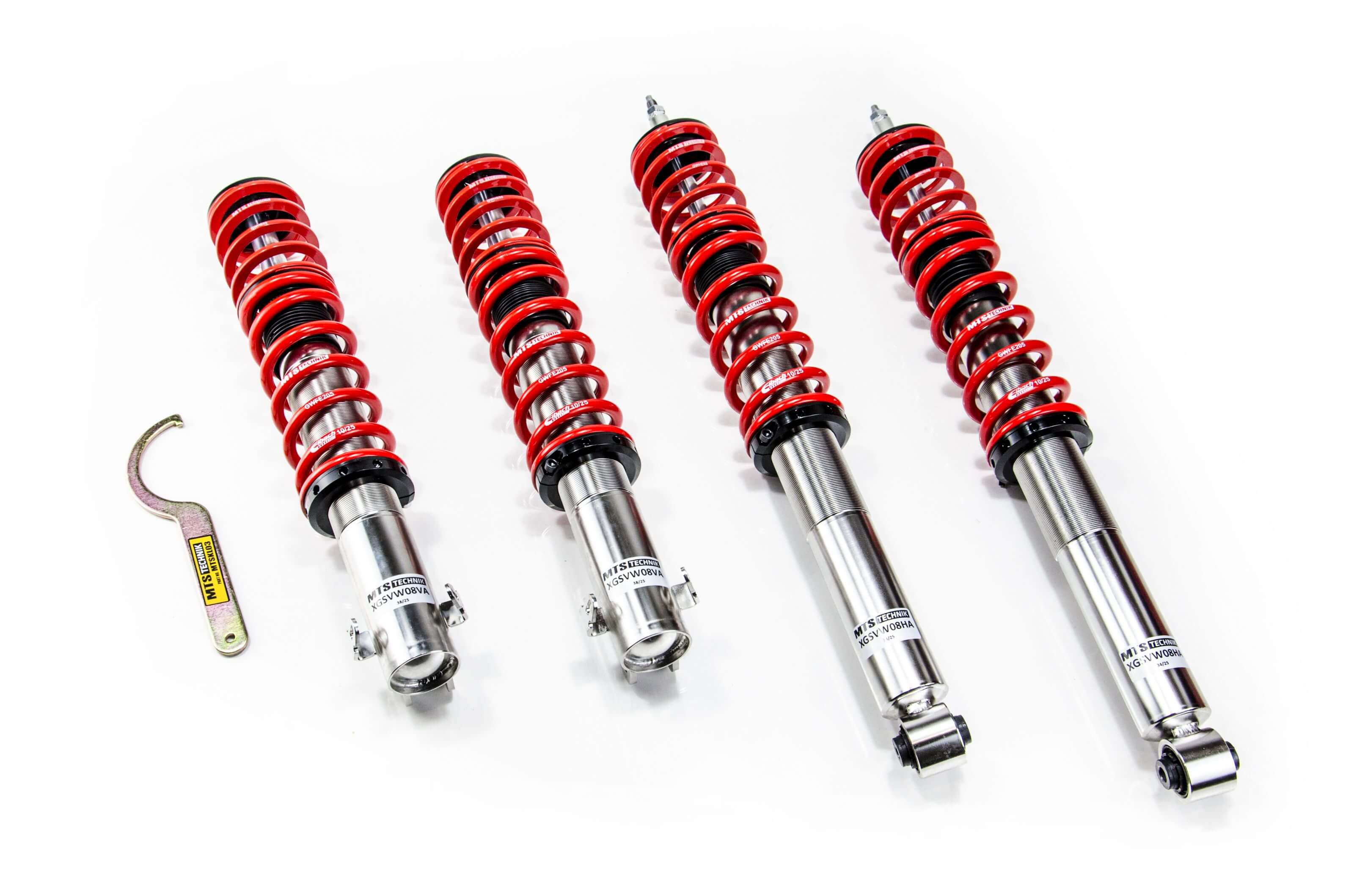 Suspensie Reglabila Coilover MTS Technik Comfort pentru Seat TOLEDO I (1L) / Volkswagen CORRADO (53I), GOLF II (19E/1G1) si altele - XMTSGWVW08-C
