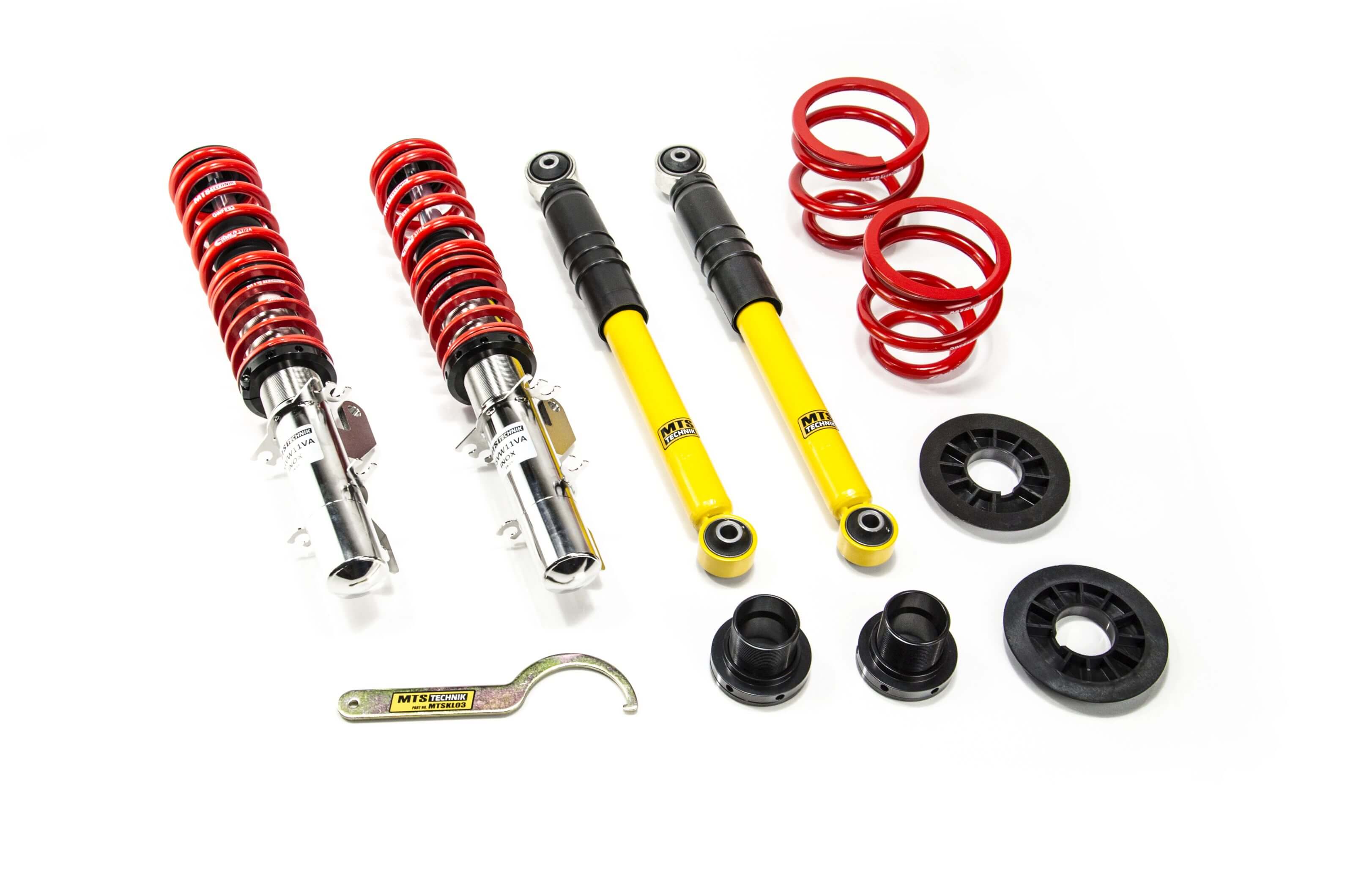Suspensie Reglabila Coilover MTS Technik Stance pentru Audi A3 (8L), TT (8N) / Seat LEON (1M) si altele - XMTSGWVW11-S