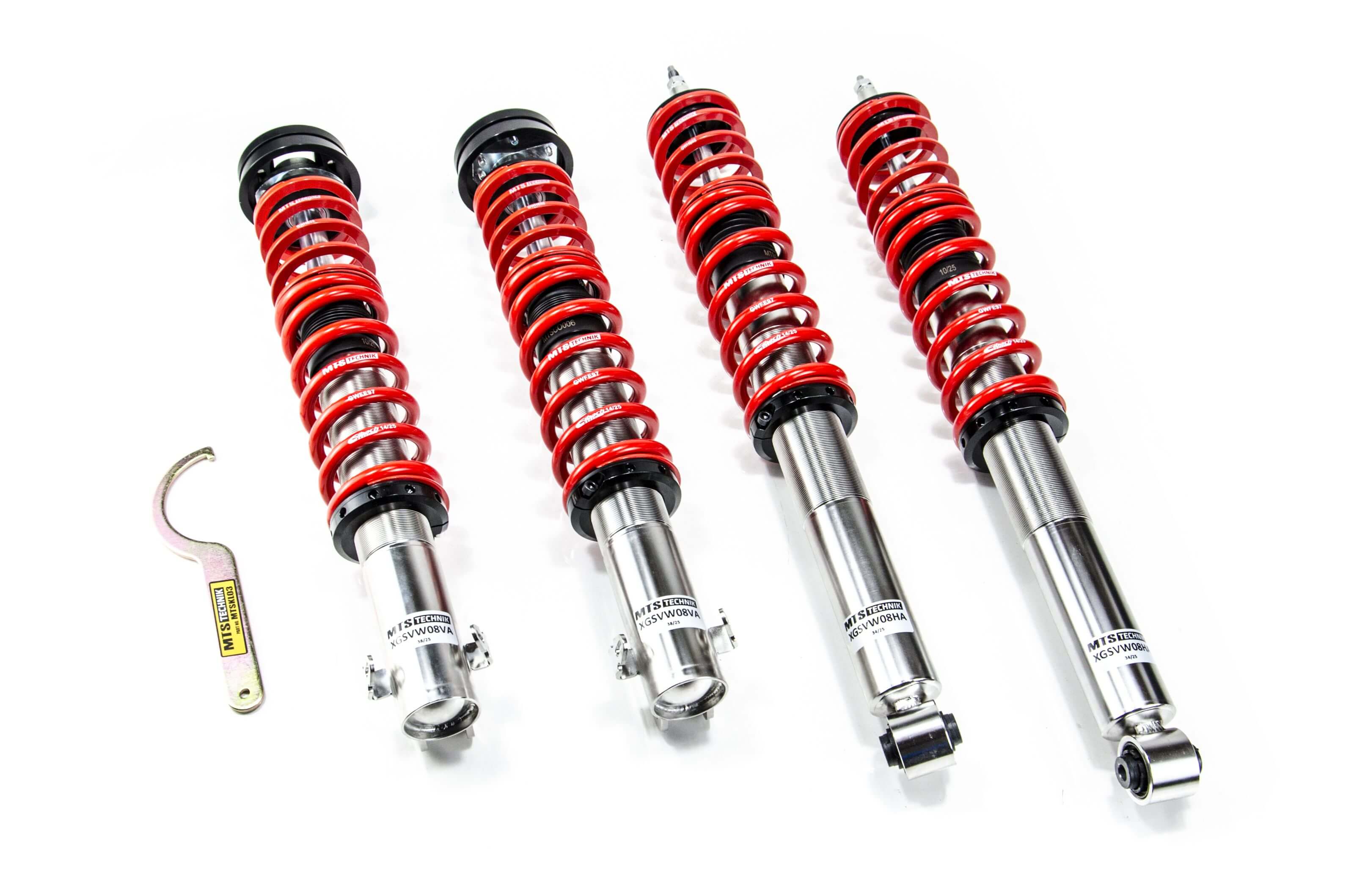 Suspensie Reglabila Coilover MTS Technik Street pentru Seat TOLEDO I (1L) / Volkswagen CORRADO (53I), GOLF II (19E/1G1) si altele - XMTSGWVW86