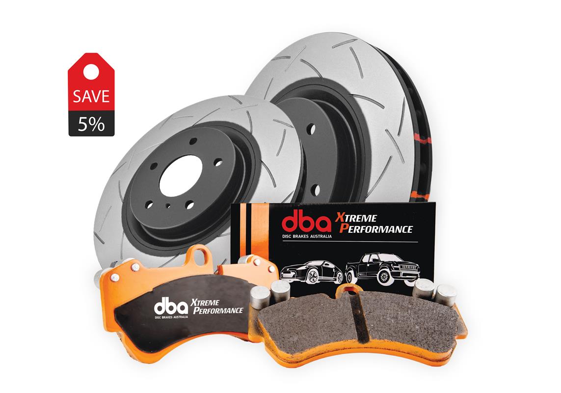 Placute Frana DBA Brake Kit 4000 Series T3 Slotted & Xtreme Performance (2x DBA4653S + DB1379XP) Spate Subaru Legacy DBA4653S-1379XP