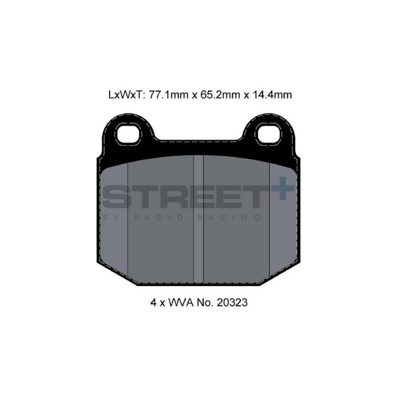 Placute Frana Fata Pagid Street+ T8148 - Lotus 2 Eleven