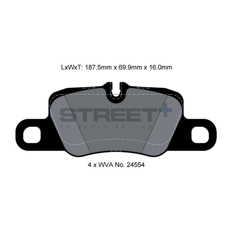 Placute Frana Spate Pagid Street+ T8078 - Porsche 911 991
