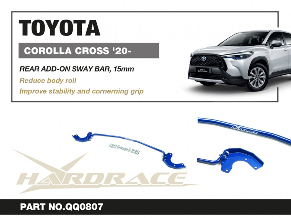 Bara stabilizatoare suplimentara spate Hardrace pentru Toyota Corolla - Q0807
