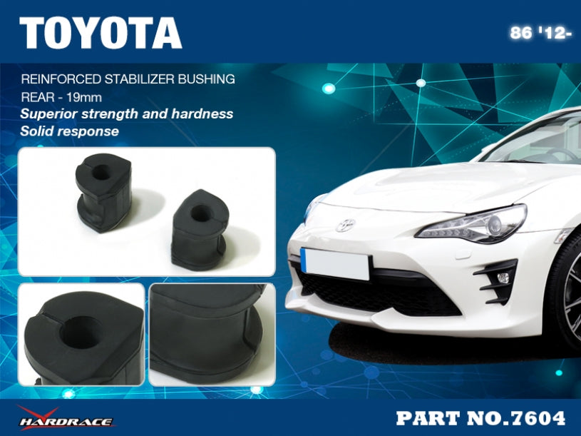 Set bucse suport bara stabilizatoare spate Hardrace pentru Subaru BRZ / Impreza / Toyota GR 86 / GT86 - 7604