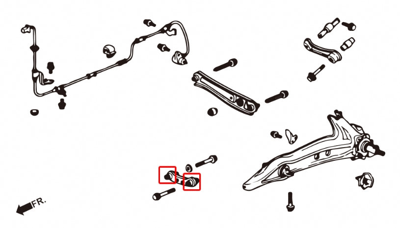 Set bucse brat convergenta Hardrace pentru Honda CRX / Civic - 6105