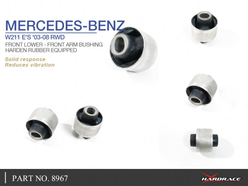 Set bucse brat suspensie inferior fata, capat fata Hardrace pentru Mercedes-Benz E-Class / E63 AMG - 8967