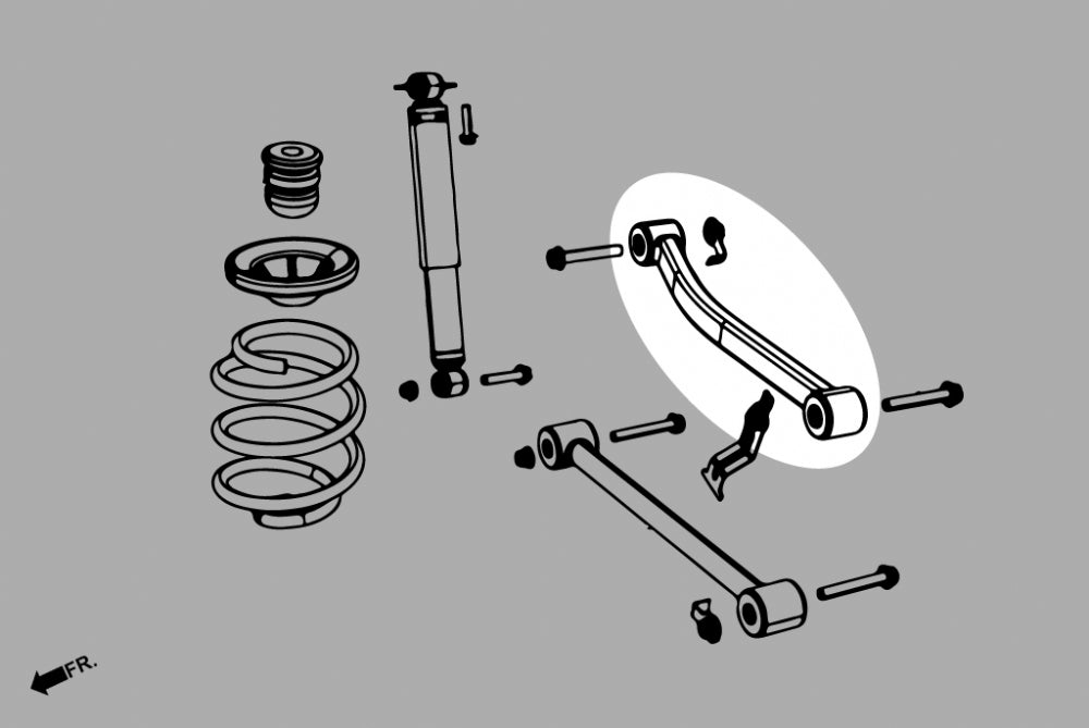 Brat suspensie superior spate Hardrace pentru Jeep Wrangler - Q0671