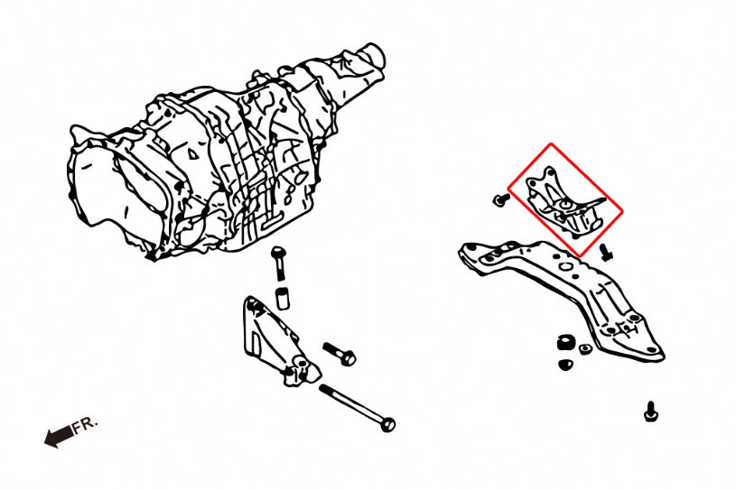 Tampon cutie de viteze spate Hardrace pentru Subaru Forester / Impreza - 7737