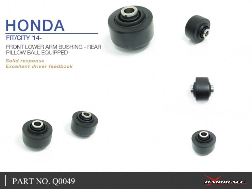 Set bucse brat suspensie inferior fata Hardrace pentru Honda Jazz - Q0049