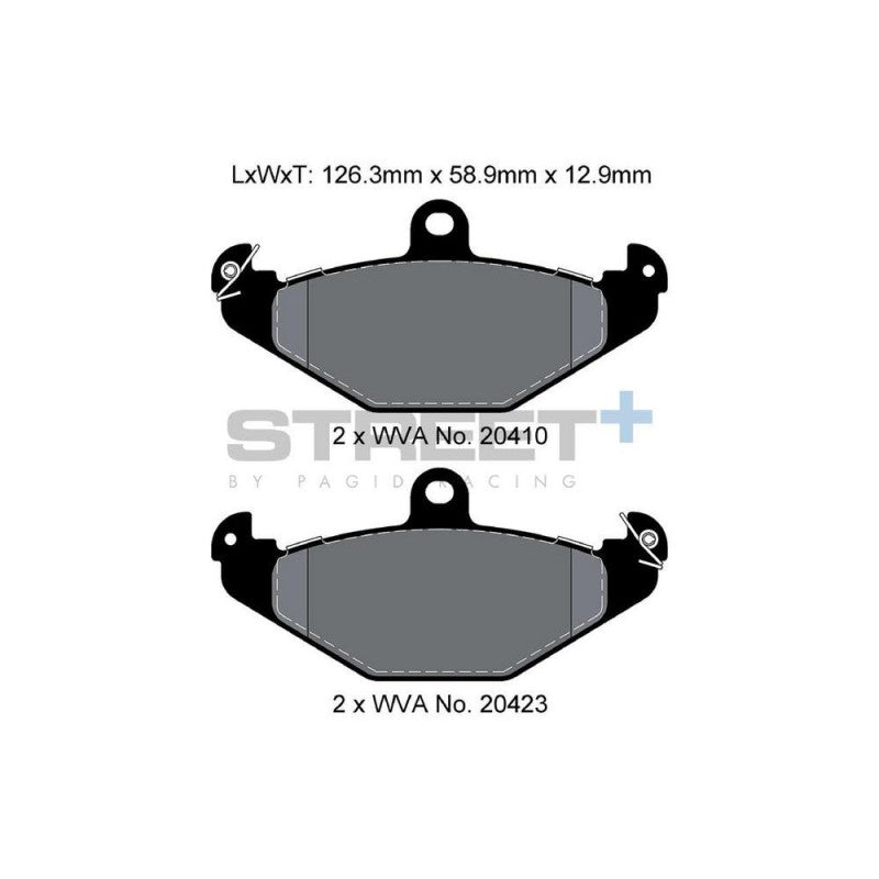 Placute Frana Spate Pagid Street+ T8150 - Lotus 2 Eleven