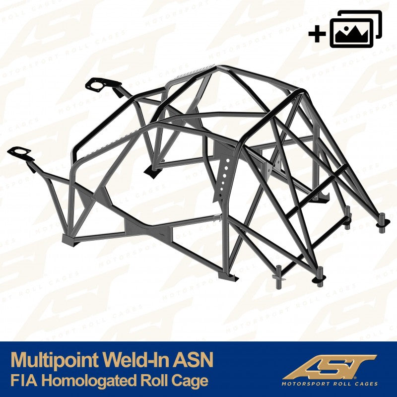 AST Roll Cage (Weld-In) pentru CITRÖEN Saxo (Phase 1/2) 3 usi Hatchback