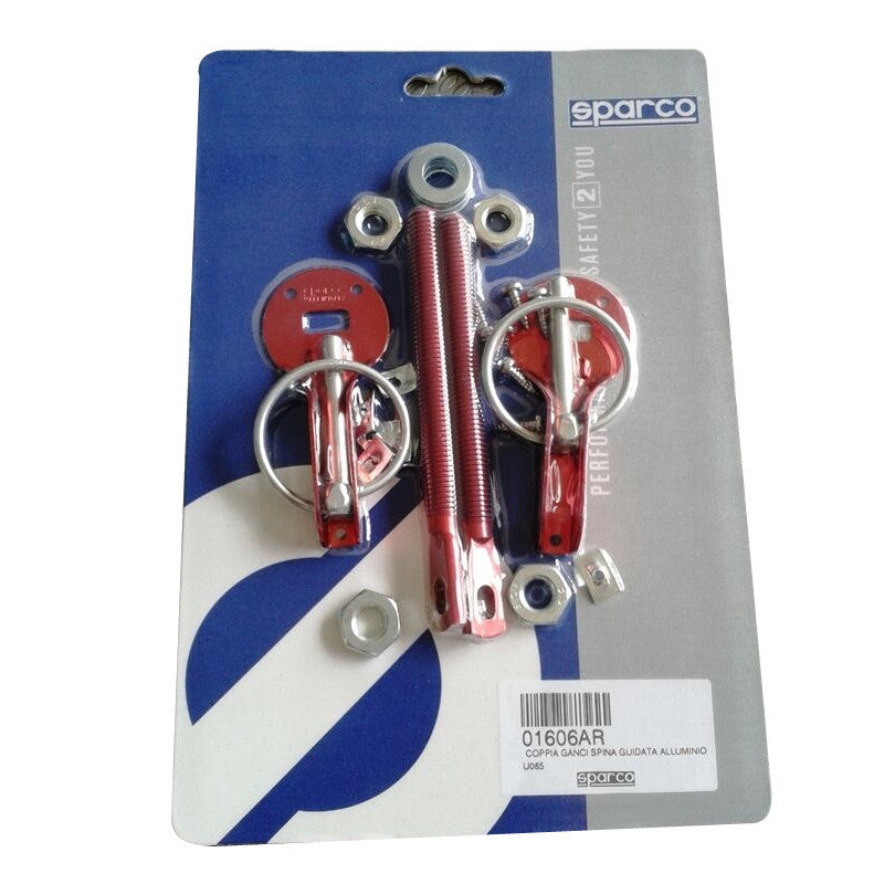 Sigurante Capota Sparco Dakar Aluminiu Rosu