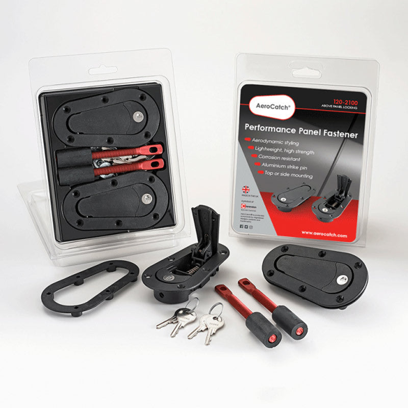 AeroCatch Plus Flush Locking Bonnet Pins (pair)