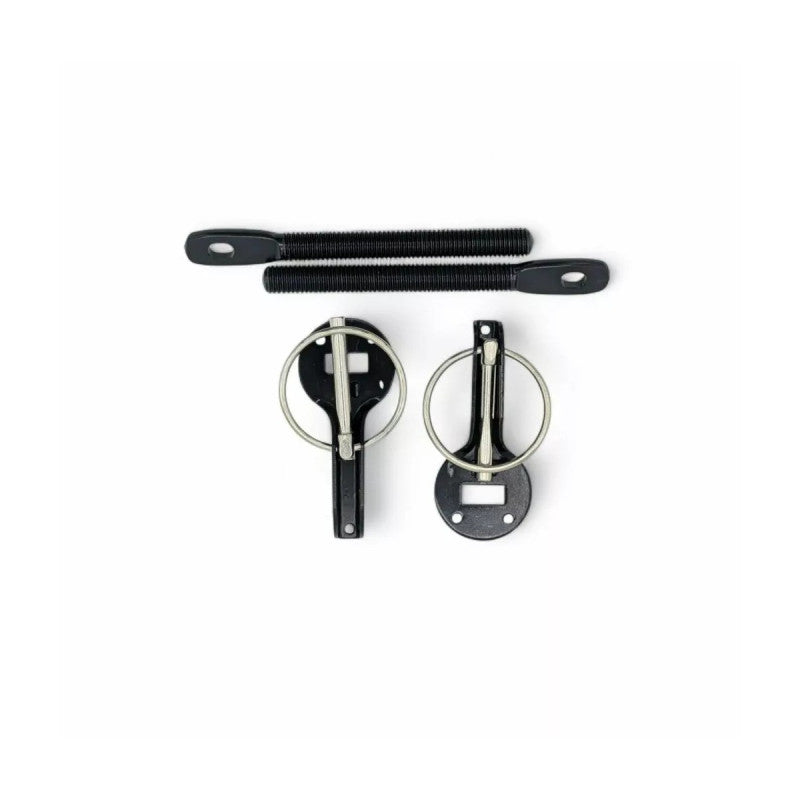 OBP Black Aluminium Bonnet Pins (pair)