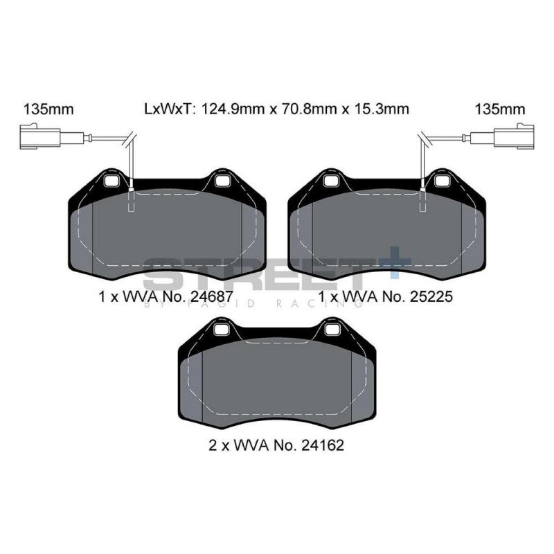 Placute Frana Fata Pagid Street+ T8190 - Abarth 500