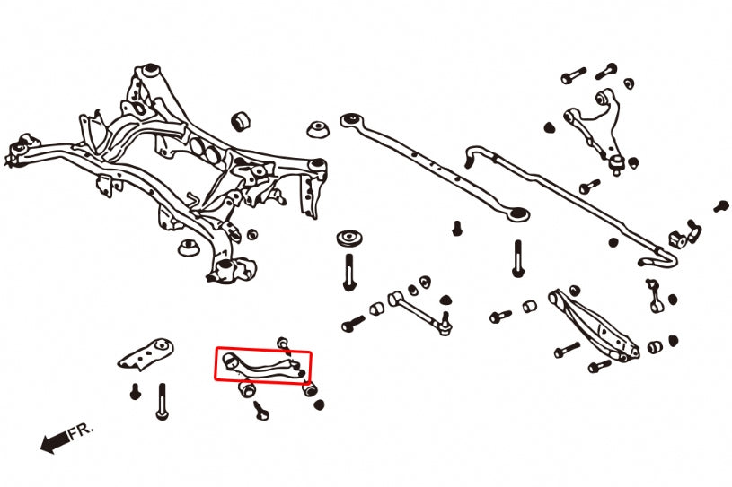 Brat tractiune spate Hardrace pentru Subaru Forester / Impreza - 7611