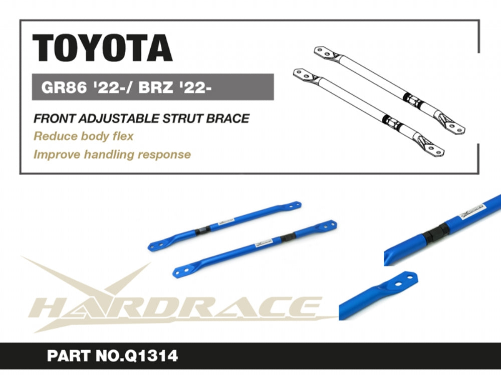 Bara rigidizare telescoape fata Hardrace pentru Subaru BRZ / Toyota GR 86 - Q1314