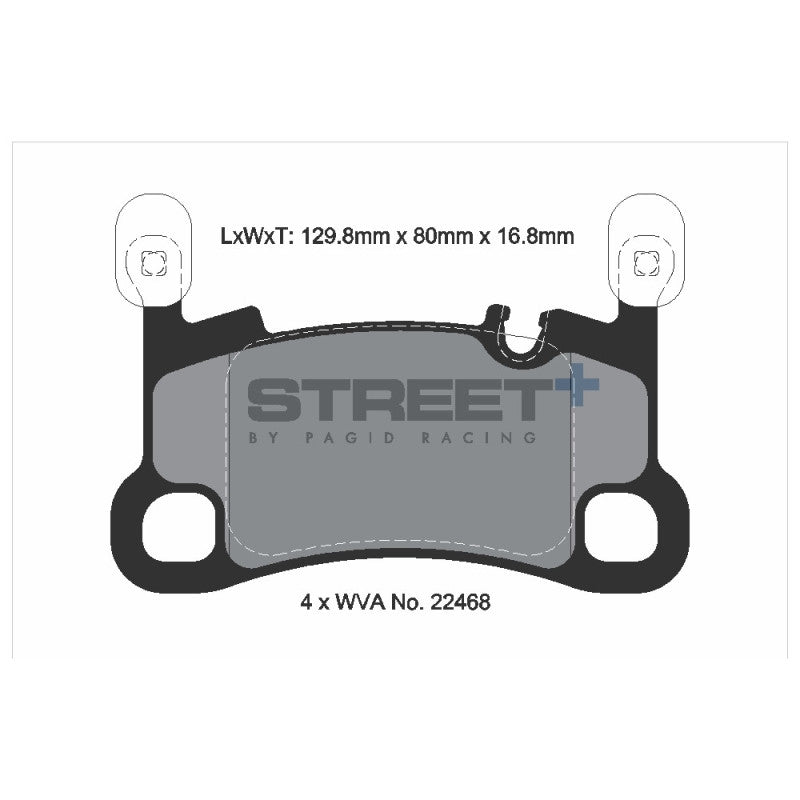 Placute Frana Spate Pagid Street+ T8270 - Porsche Cayenne 9YA