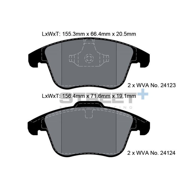 Placute Frana Fata Pagid Street+ T8056 - Ford S-max WA6