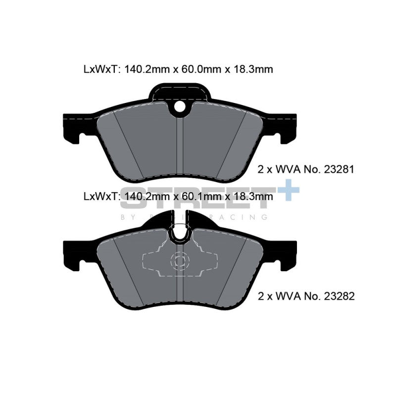 Placute Frana Fata Pagid Street+ T8020 - Mini
