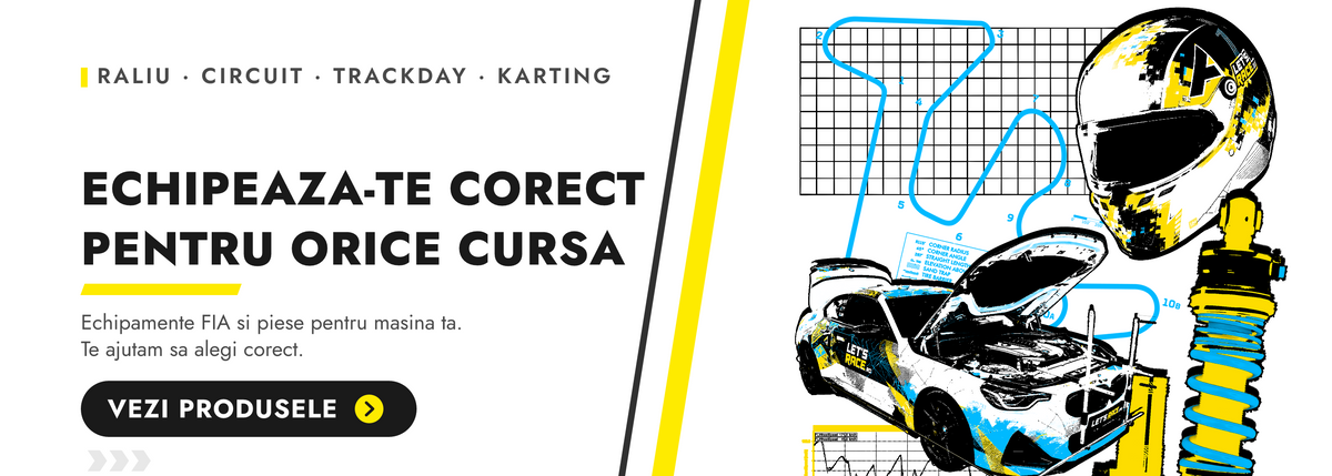 Echipeaza-te corect pentru orice cursa, echipamente FIA si piese