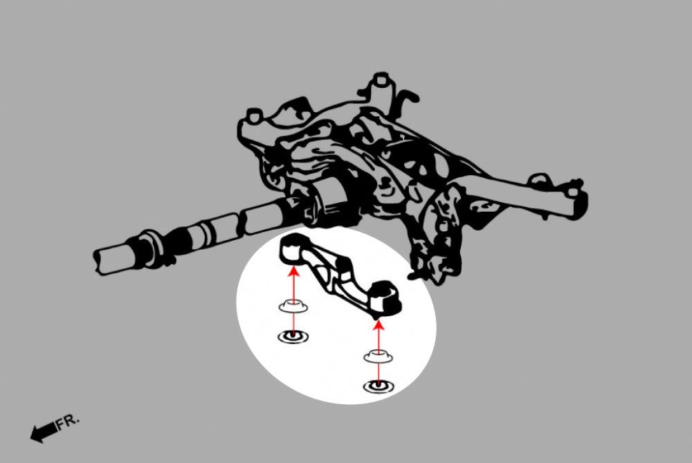 Insertie antivibratie diferential spate, capat fata Hardrace pentru Toyota GR Corolla / GR Yaris - Q0899