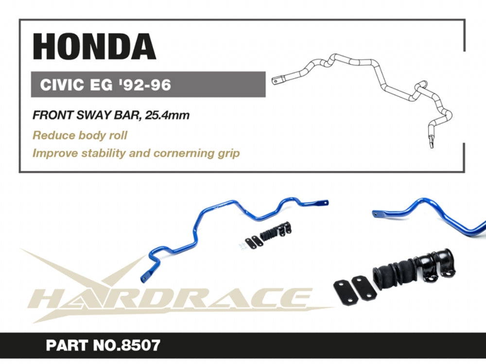 Bara stabilizatoare fata Hardrace pentru Honda CRX / Civic - 8507-ED