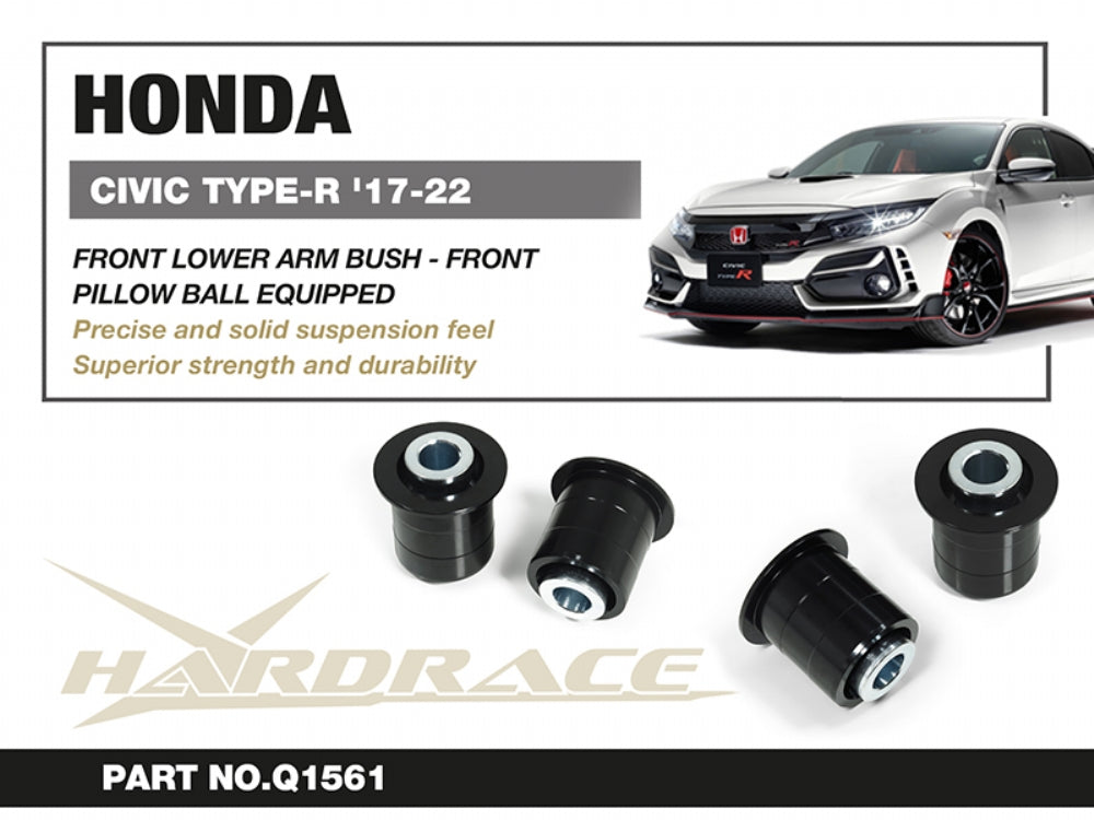 Set bucse brat suspensie inferior fata, capat fata Hardrace pentru Honda Civic - Q1561