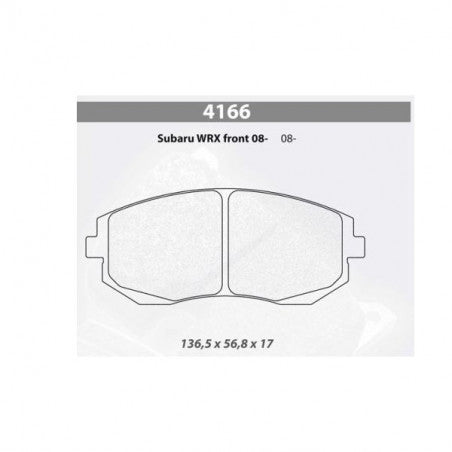 Placute Frana Fata CL Brakes RC6 - SUBARU WRX 2.5 0810